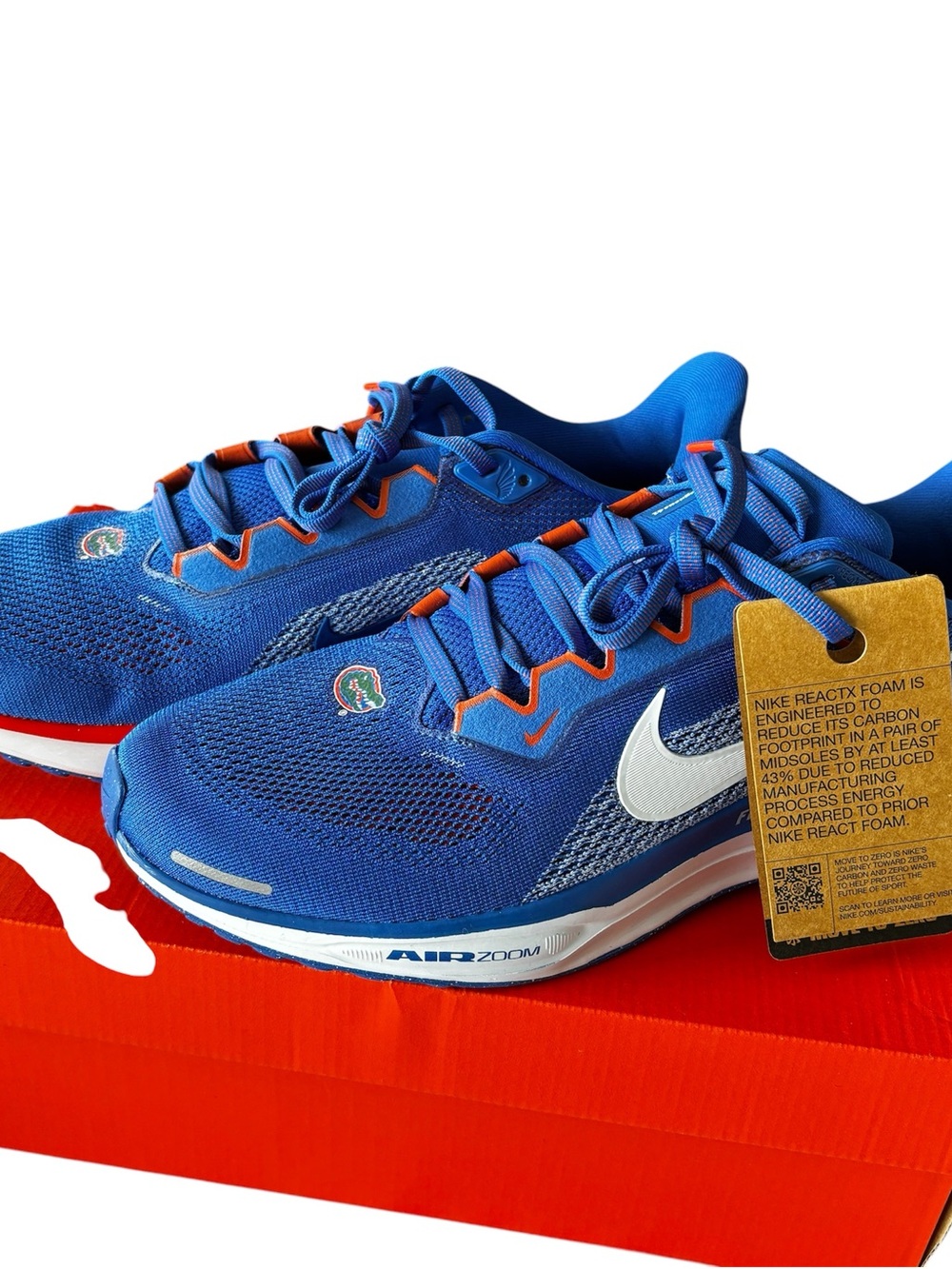 Nike Florida Gators 10.5 Zoom Pegasus 41 NWT in Box w/Logo Blue Orange White